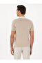 Beige Slim Fit Buttoned Short Sleeve Knitwear Cardigan 50299418-Vr011 - 5