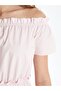 Boat Neck Plain Short Sleeve Women's Dress (S4) - 4