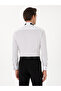 White Slim Fit Cotton Blend Cuffed Tuxedo Shirt 50304049-Vr013 - 5