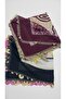 Tparmak 2 Pieces Cotton Embroidered Writing / Vintage / Dowry Yemeni 100X100 - 2