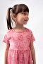 cotton short sleeve printed girl's dress - 3
