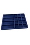 Paris Model Suede Fabric Navy Blue Color 34/24 cm Jewelry Display Drawer - 2