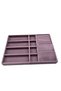 Domestic Production Helsinki Model Suede Coating Lilac Color Multiple Mix Drawer Jewelry Organizer - 4