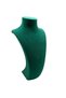 Domestic Production Suede Fabric Green Color 25/12 cm Necklace Choker Chain Jewelry Display Manikin - 4
