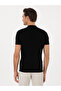Black Slim Fit Zippered Polo Neck Knitwear T-Shirt 50300834-Vr046 - 5