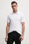 Men's Cotton Polo Collar Short Sleeve Casual White Polo Collar T-Shirt