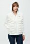 Self-Striped Fur Coat - 4