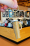 Thermos Keychain Milk Coffee / Gold Chain
