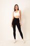 Women's Black Karyoka Stitched High Waist Gathering Breathable Soft Textured Extra Flexible Sports Leggings - 4