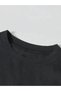 Black T-Shirt with Relaxed Fit and Round Neck for Women's Fashion - 4