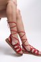 Tylnaril Women's Sandals 0012853   Red - 3