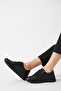 Amaya side zipper genuine leather women's shoes black leather - 2