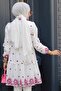 13821MU Model Patterned Plum Hijab Tunic - 5