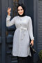White Hijab Tunic - Buttoned, Model 658B - 2