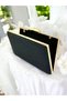 Black Color Stone Sim Non-Shedding Sim Women's Evening Dress Bag Wedding Engagement Graduation 2026 Collection Glamorous - 3