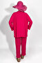 Women's Pants Bottom Top Double Kimono Suit Casual Fit Pink - 7