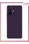 Deep Purple Liquid Inside Velvet Silicone Case for Xiaomi Mi 11t