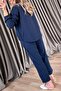 WOMEN'S ZIPPERED JACKET WAIST RUBBERED PANT SET - 6
