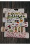 Set of 6 Kitchen Towels 30X50 Cm., Printed Towels with Pictures, Patterned Cream Kitchen Towels Drying Cloth - 3
