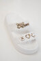 20305 White-K Women's Slippers - 6