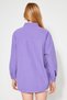 Light Purple Single-Pocket Boyfriend/Wide Fit Cotton Woven Shirt TWOAW20GO0115 - 7