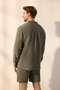 Haki %100 Keten Oversize Fit Gömlek TMNSS25GO00058 - 4
