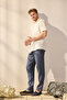 Lacivert %100 Keten Regular Fit Pantolon TMNSS24PL00018 - 2