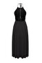 Siyah Örme Cut Out Detaylı Maxi Plaj Elbise TBESS25EL00123 - 6