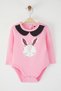 Pink Baby Girl 100% Cotton Rabbit Printed Long Sleeve Baby Bodysuit & Bodysuit Tkdss25Zo00009