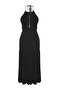 Siyah Örme Cut Out Detaylı Maxi Plaj Elbise TBESS25EL00123 - 5