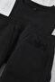 Siyah Oversize/Geniş Kesim 3 Parça T-Shirt/Şort/Eşofman Altı Eşofman Takımı TEDSS25EM00000 - 4