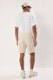 Stone Regular/Normal Cut Label Appliqué Cotton Shorts Tmnss23Sr00079 - 4