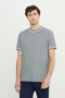 Men's Black Cotton Slim Fit Slim Fit Crew Neck T-Shirt