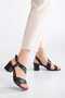 Black Women's Sandals Heel Sandals Evening Dress Sandals