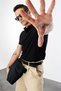 Men's Non-Shrink Cotton Fabric Regular Fit Standard Cut Polo Collar T-Shirt Poloyaka-T-Shirt1 - 3