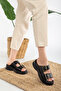 Women's Poly Sole Slippers with Buckle Detail - 3