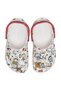 Saboti toddler peanuts classic clog - white/multi - 5
