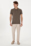Men's Slim Fit Stone Canvas Trousers 50299165-Vr049 - 3