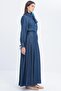 Women's Buttoned Pleated TENCEL™ Skirt - 3