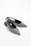 Women's Ballerina Black Silver Stone 41521085 - 2