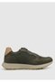 Haki Deri Erkek Sneaker
