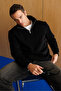 Unisex Sweatshirt Comfortable Cut Cotton Fleece Inside Half Zipper Stand Collar Sweatshirt - 7
