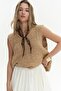 Knitle Comfortable Fit Knitwear Cinnamon Crop - 6