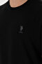 Men's Regular Fit Crew Neck Black T-Shirt 50299544-VR046 - 7