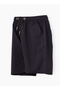 Essential Drawstring Cotton Shorts for Boys - Navy - 3