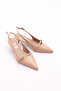 Women's Heeled Shoes Beige Patent Leather 6432535 - 2