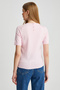 Women's Crew Neck Short Sleeve Knitwear Blouse - 6