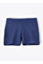 Boys' Solid Navy Blue Cotton Shorts