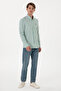 Men's Green Long Sleeve Shirt 50299980 -Vr054 - 4