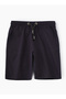 Essential Drawstring Cotton Shorts for Boys - Navy